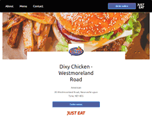 Tablet Screenshot of dixy-chicken.co.uk